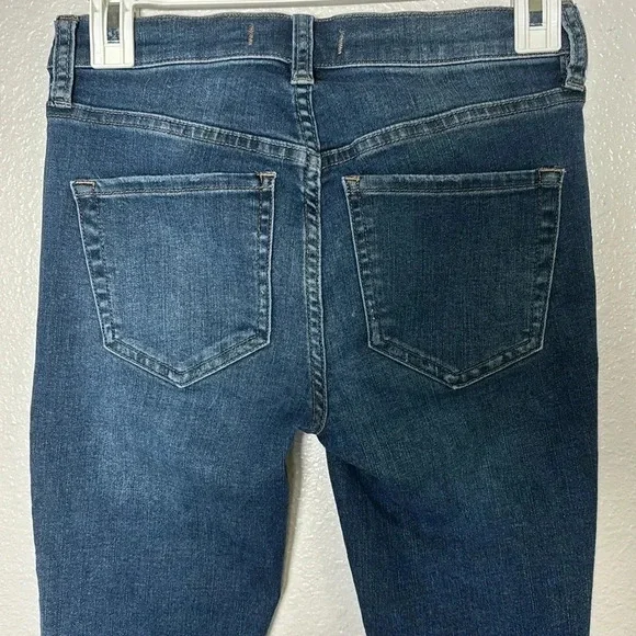 Free People Distressed Denim Skinny Jean - Picture 6 of 8